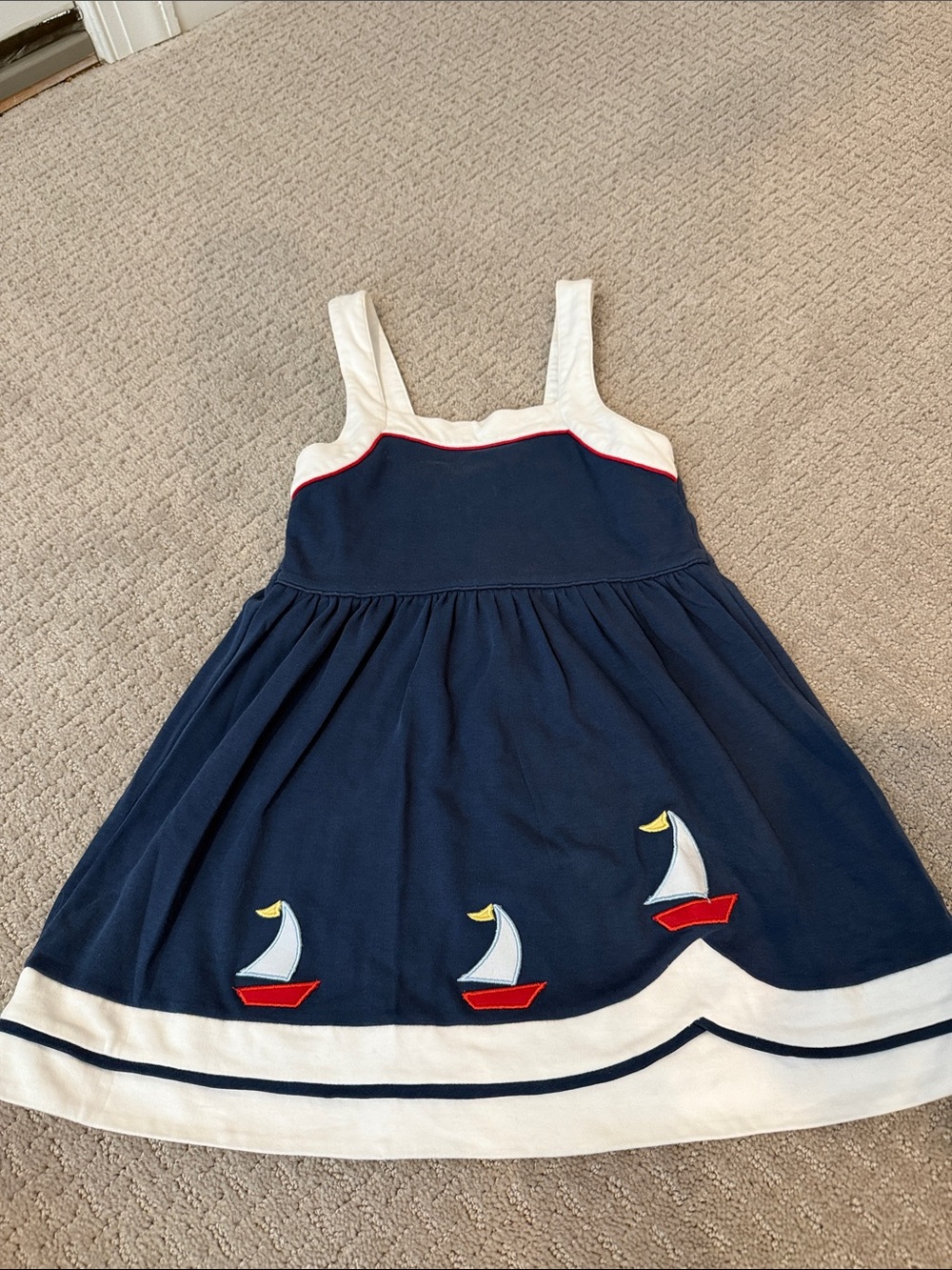 Claire & Charlie sailboat dress 4T